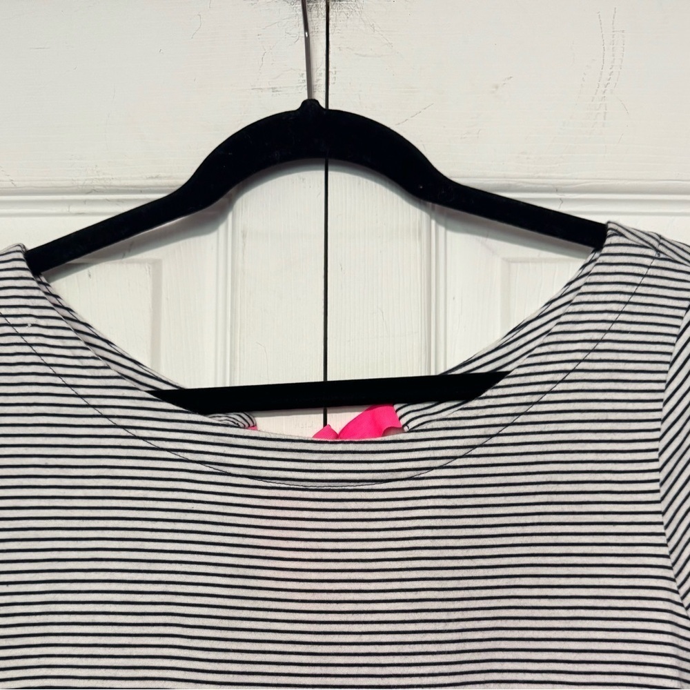 Lilly Pulitzer Women’s Navy Stripe Knit Dress – Size Large - Picture 4 of 7